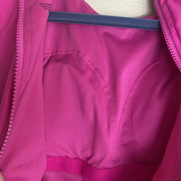 Averie Selena One Piece Swimsuit Womens Size S Pink Two Tone Colorblock Modest - Picture 4 of 5